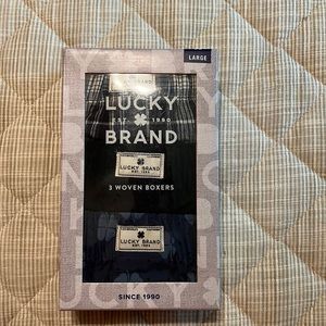 BNIB Lucky brand woven boxers, size L